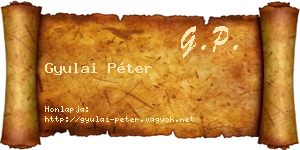 Gyulai Péter névjegykártya